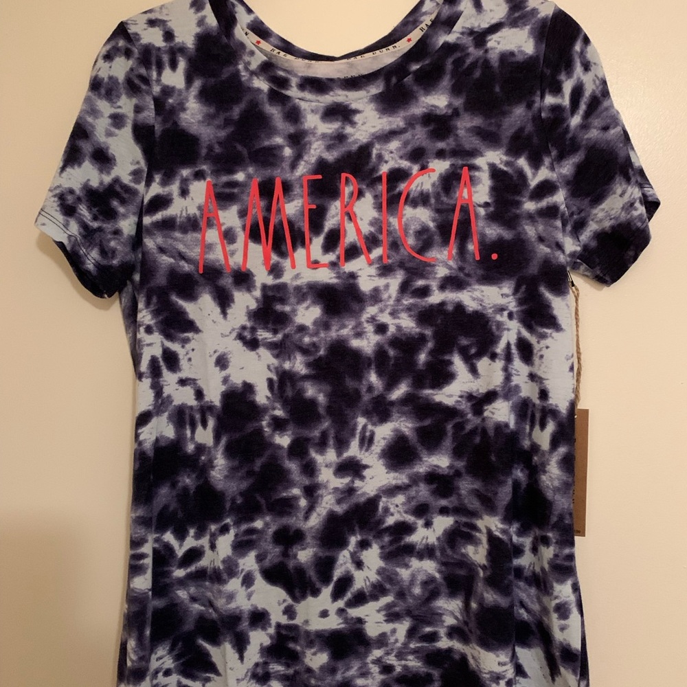 Rae Dunn womens America tee. Size Small
